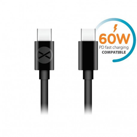 Forever kaabel USB-C – USB-C 1,0m 60W, must