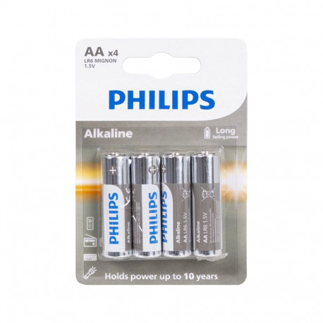 Philips leelispatareid LR06, 4 tk pakis