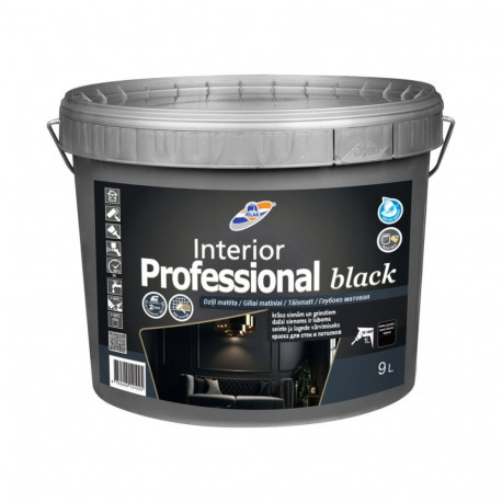 PAINT INTERIOR PROFESSIONAL BLACK 9L