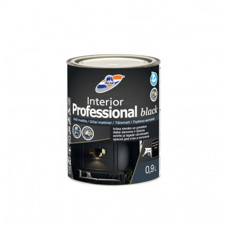 PAINT INTERIOR PROFESSIONAL BLACK 0.9L