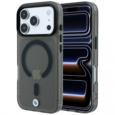 BMW Sign Frosted IML & Metal Logo MagSafe Case for iPhone 17 Pro / 18 Pro - Black