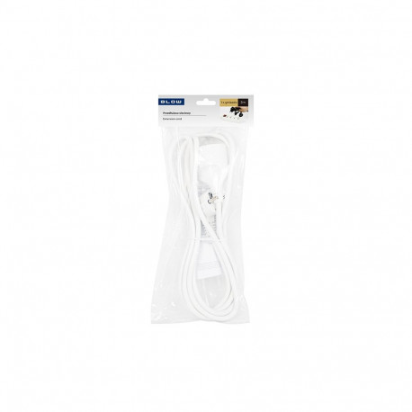 98-792# Przedłużacz sieciowy pr-160 1-gniazdo z uziemieniem 3m biały 3x1,5mm