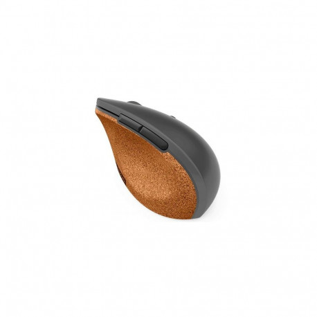 Lenovo Go Wireless Vertical Mouse Wireless optical, Storm grey with natural cork, USB-A, 1 x AA batt