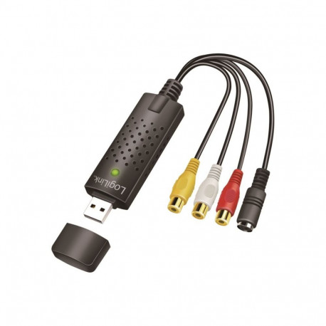 Logilink VG0030A USB 2.0 A/V grabber, USB-A/M to 3x RCA + Mini-DIN 5/F, Windows 11