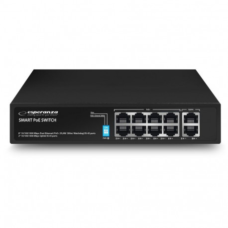 10-port POE switch 10/100/1000 120W MATRIX