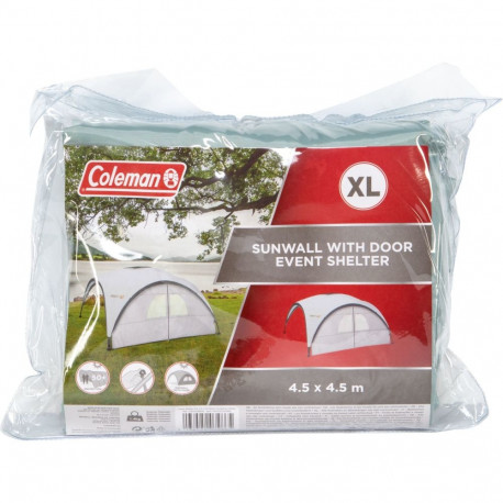 Sunwall XL, Seitenwand mit Tür für Event Shelter Pro XL 4,5m (silber)