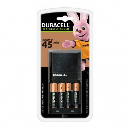 Duracell CEF27 Fast Battery Charger For 2 x AA / 2 x AAA / with 2 x AA 1300 mAh / 2 x AAA 750 mA Bat