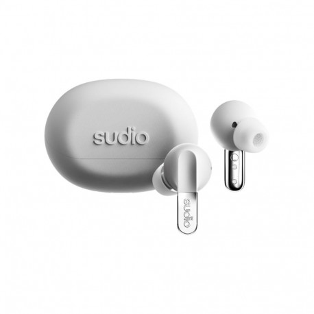 Sudio kõrvasisesed kõrvaklapid N3 Pro Bluetooth mikrofon mürasummutusega juhtmevabad, kroomvalge