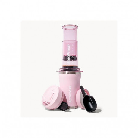 AEROPRESS kohvimasin Go Plus roosa termokruusiga 475ml