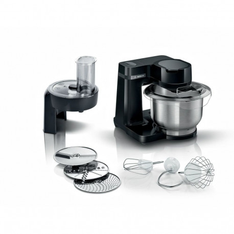 Bosch köögikombain MUMS2EB01 Serie 2 700W 3.8L, must, roostevaba teras