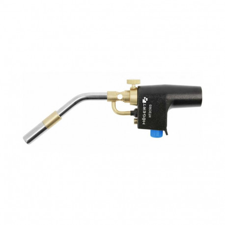 Hogert HT2C503 turbo propaani gaasipõleti, 2kW, 360°, 2800°C, piesosüüde, G1"(F), G7/16"