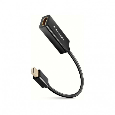 AXAGON Mini-DisplayPorti-HDMI-adapter RVDM-HI14N 4K/30Hz 15cm pikk, must