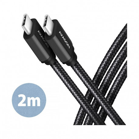 "AXAGON BUCM3-CM20AB Kabel USB-C 3.2 Gen 1 auf USB-C 3.2 Gen 1, schwarz - 2m"