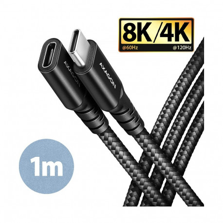 AXAGON pikenduskaabel BUCM32-CF10AB USB-C–USB-C 3.2 Gen 2 1m 20Gbps, alumiinium