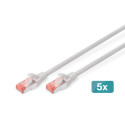 Digitus patchkaabel CAT 6 S/FTP 5tk