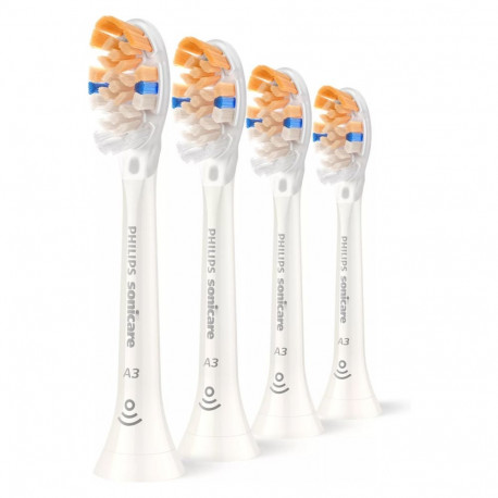 "HX9094/87 Sonicare Premium All-in-One Replacement brush heads, 4 pcs, White"