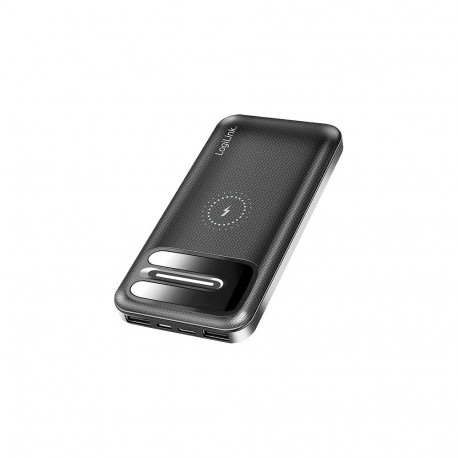 "Mobile Power Bank, LiPo, 8.000 mAh, wireless charging, black"
