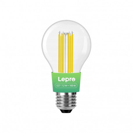 LEPRO 100094-WW-EU E27 Filament LED Bulb, 7.2W (100W), 1521 lm, 2700K, Class A