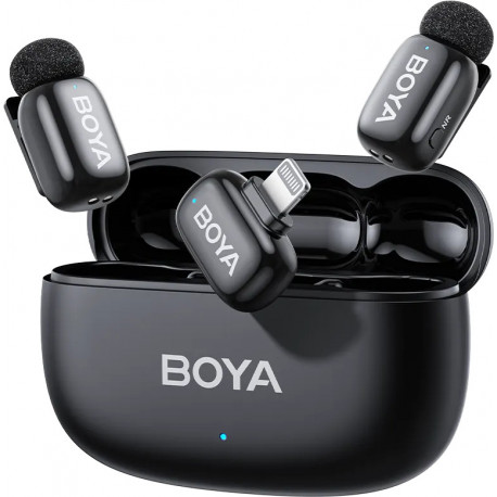 Boya wireless microphone mini 2-03 Lightning, matte black (opened package)