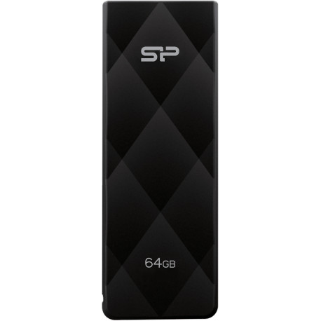 Silicon Power flash drive 64GB Blaze B20 USB 3.2, black (opened package)