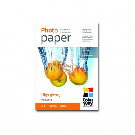 ColorWay High Glossy Photo Paper, 100 sheets, A4, 230 g/m