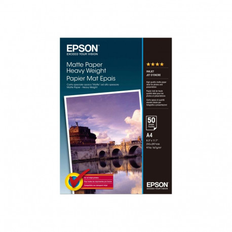 EPSON Matte Paper Heavy Weight, DIN A4, 167g/m, 50 Sheets