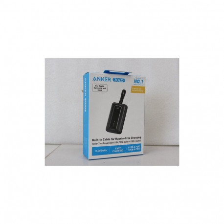 Anker SALE OUT. Power Bank with Built-In USB-C Cable | A1688H11 | 10000 mAh | Black | DEMO
