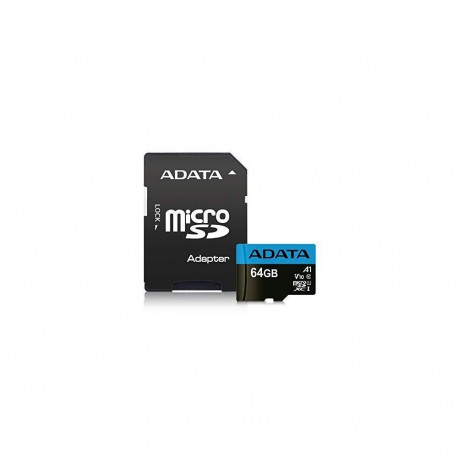 ADATA MEMORY MICRO SDXC 64GB CLASS10/W/A AUSDX64GUICL10A1-RA1