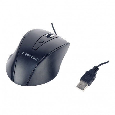Gembird Mouse MUS-4B-02 USB, No, Standard, No, Black