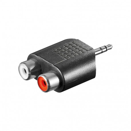 Goobay RCA adapter AUX jack 3.5 mm male to 2 stereo female 11604
