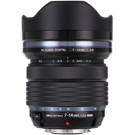 OM SYSTEM M.Zuiko Digital ED 7-14mm f/2.8 Pro lens, black