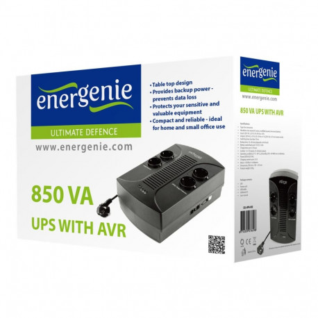 GEMBIRD EG-UPS-002 UPS Gembird Energenie Floor 850VA, LED, AVR,4x Schuko, 230V OUT,USB, RJ11 IN/OUT