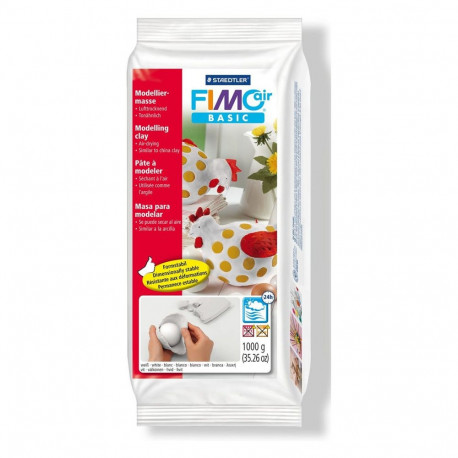 STAEDTLER modelleerimissavi FIMO air basic 8101, 1tk, 1 värv, 24h, 1kg, valge