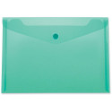 Document case A4 with button green transparent