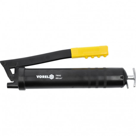 Vorel GRF 78042, 400 cm³, 41-69 MPa, aluminium, stiff/flexible tip, PVC handle, manual grease gun
