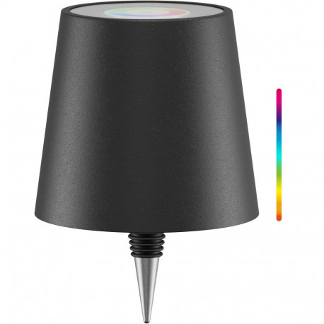Goobay Wireless LED Bottle Light, RGBW, black