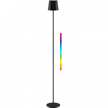 Goobay juhtmevaba LED-põrandalamp, suurus XL, 122cm, RGBW, must