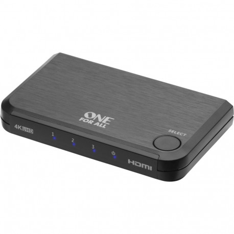 "One for all Intelligenter HDMI-Switch SV1632 4K, HDMI Switch (schwarz, Full-HD HDMI Umschalter)"