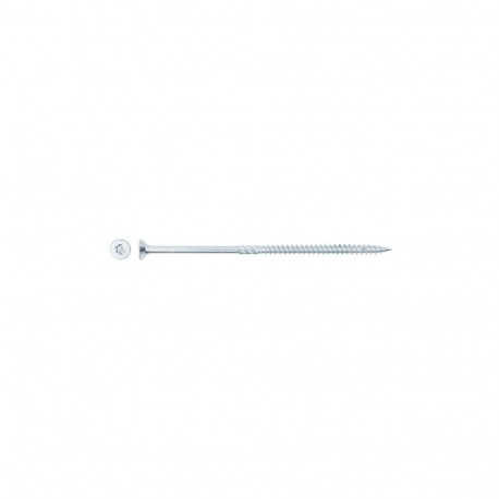 Puitlaastplaadikruvid T30 6.0x140/72 4 tk, valge tsink