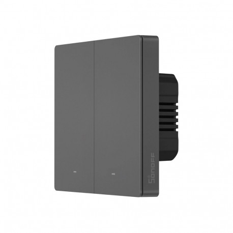 Sonoff M5 2C Smart WiFi Wall Switch, Gray (2-Channel)