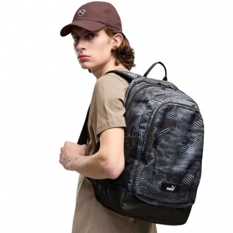 Puma seljakott Academy AOP 91150 26, hall-must