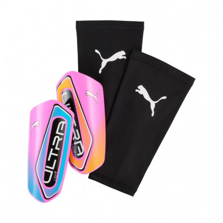 Ochraniacze piłkarskie Puma Ultra Light Sleeve różowo-czarne 31019 01 M
