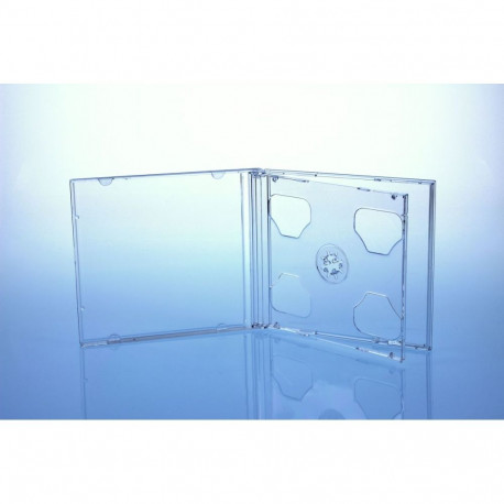 JEWEL CASE 2 CD CLEAR