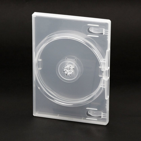AMARAY DVD CASE 14MM 2 DISCS SIDE-BY-SIDE CLEAR