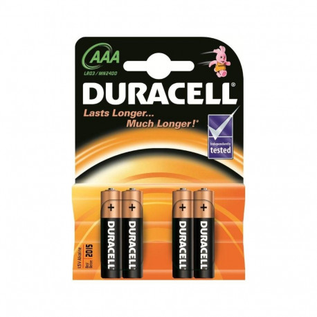 DURACELL BATTERY ALKAINE BASIC LR03/AAA MN2400 4BP Blister *4