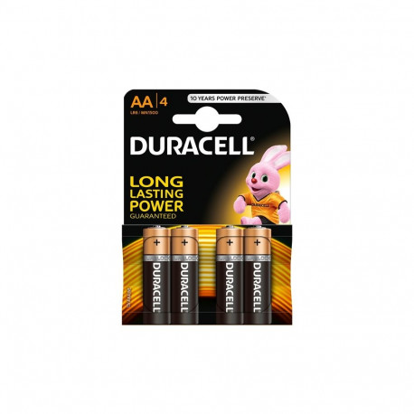 DURACELL BATTERY ALKALINE BASIC LR06/AA MN1500 4BP Blister *4