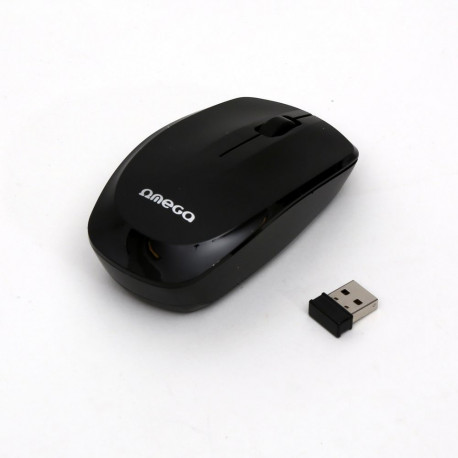 OMEGA MOUSE WIRELESS 1200DPI 2,4GHz OM229 USB NANO BLACK [45864]