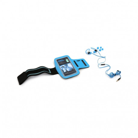 PLATINET IN-EAR EARPHONES + MIC SPORT + ARMBAND PM1070 BLUE [42927]