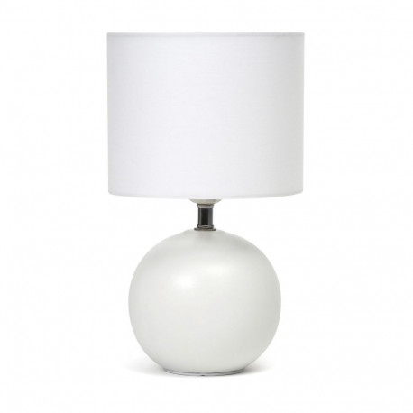 PLATINET TABLE LAMP E27 25W CERAMIC ROUND BASE 1,5 M CABLE BLACK [45670]