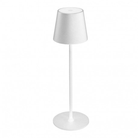 PLATINET TABLE RESTAURANT LAMP WATERPROOF IP44 REGULATION RECHARGABLE WHTE [45926]